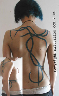 Custom Color Tattoo Back