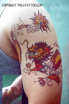 Custom Tattoo Color Dragon