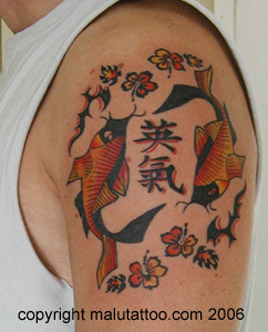 Color Tattoo Koi
