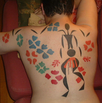 Color Tattoo Matisse Back Piece