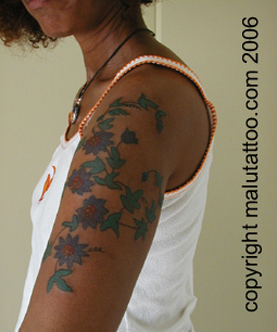 Color Tattoo Passion Flowers