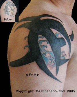 Cover Tattoos on Malu Tattoo Cover Ups Back Tattoo Portfolio Home About Sterilization