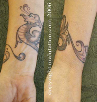 Custom Tattoo Dragon Wrist Band