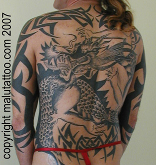 Tribal Tattoo Dragon